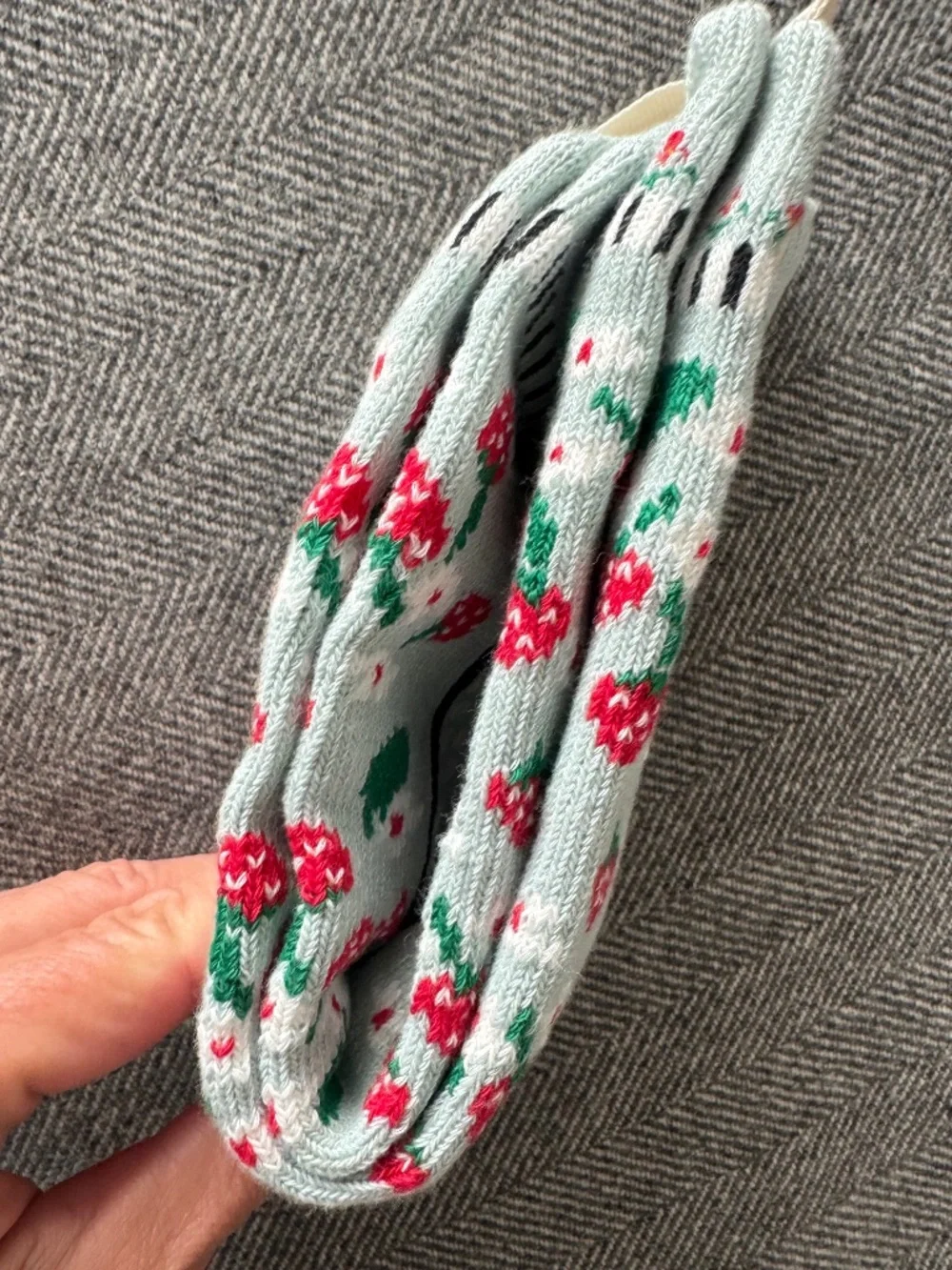 NWT, MIOU MUSE, DARLING PATTERNED STRAWBERRY SOCKS